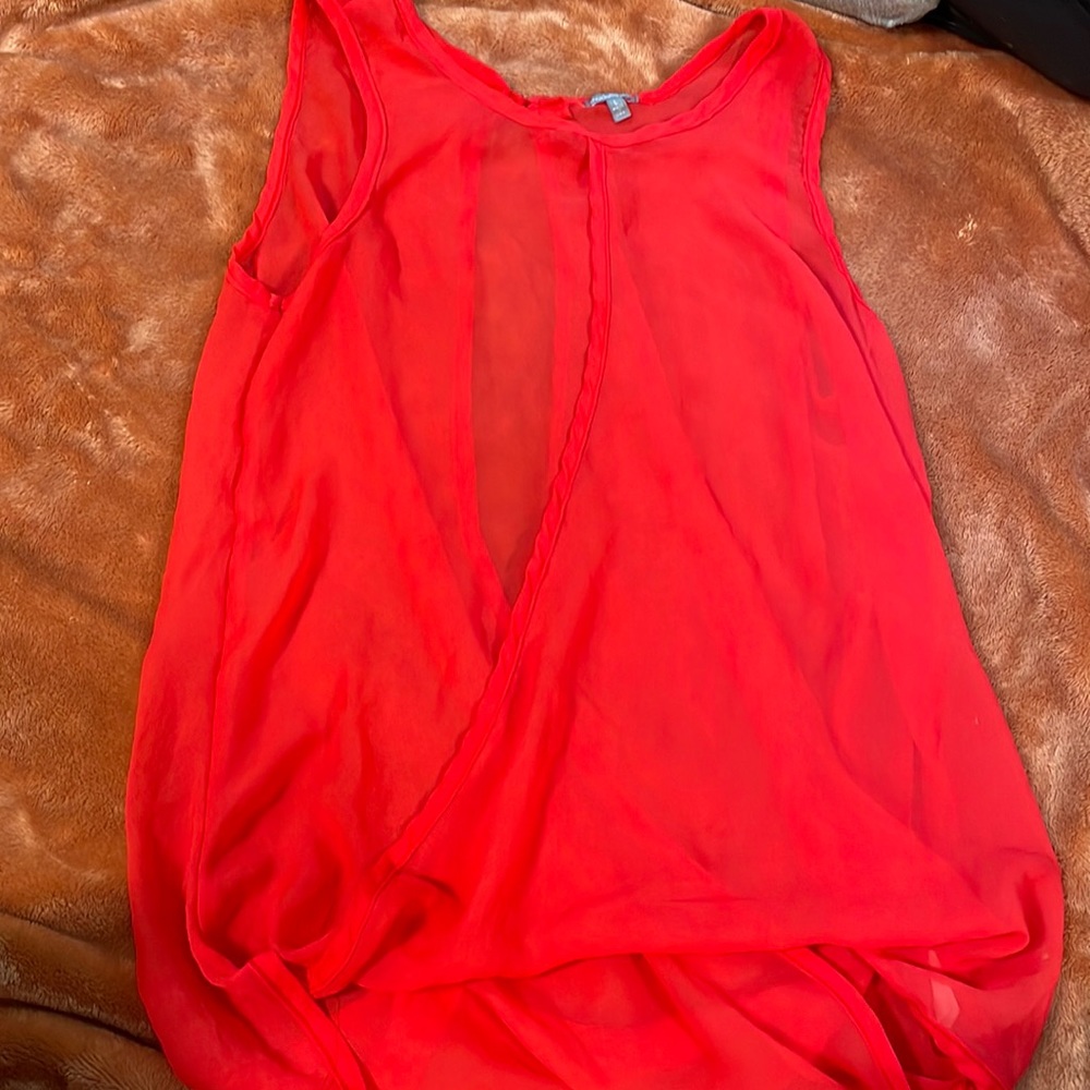 Red Sheer Top